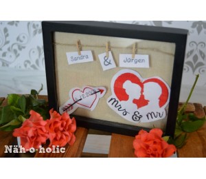 Stickdatei - Herz Schloss